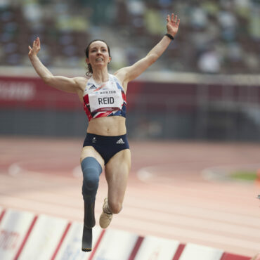 Paralympicsgb Athlete, Stefanie Reid Aged 36, From Burton On The Wolds, Competing In The Long Jump T64 Women Event, At The Tokyo 2020 Paralympic Games.
