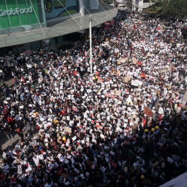 2021 Myanmar Protest In Hleden